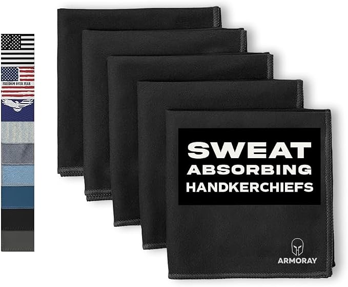 ARMORAY Sweat Absorbing Towel Handkerchief – Quick-Dry Microfiber Gym Towels by ARMORAY