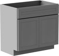 KitchenMan 36 Inch Bathroom Vanity Unassembled Bathroom Sink Cabinet and Vanity by KitchenManLiving