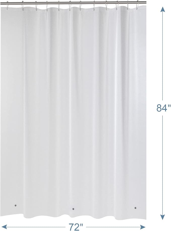 AmazerBath Extra Long Shower Curtain Liner, Plastic Shower Liner 84 Inches Long - Image 6