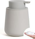 Bosilunlife Ceramic Foaming Soap Dispenser - 12oz Matte Grey Foam Hand Wash by BosilunLife