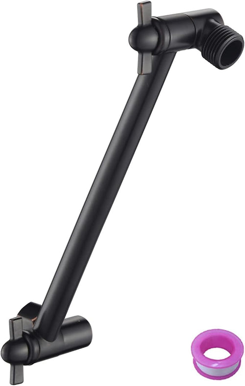12 Inch Shower Head Extension Arm Oil Rubbed Bronze.Solid Brass Adjustable by Burginwin