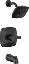 Delta Faucet Modern 14 Series Matte Black Shower Faucet, Tub and Shower Trim Kit by DeltaFaucet