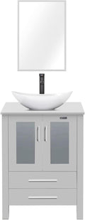 eclife 24" Modern Bathroom Vanity Sink Combo Freestanding Cabinet by eclife