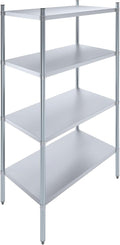 AmGood 4 Tier Galvanized Steel Dry Storage Unit. 24 in. x 43 in. x 72 in. by AmGood