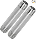 304 Stainless Steel Nipple Pipe Fitting 3/4" NPT X 3/4" NPT Male Thread Cast by Fitvell
