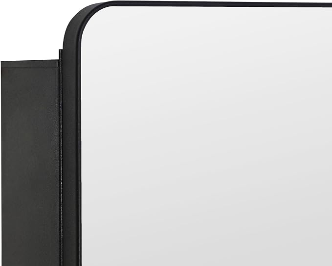 Black Bathroom Mirror Medicine Cabinet - Image 7