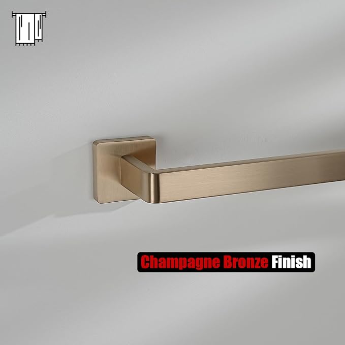 JQK Champagne Bronze Bath Towel Bar, 30 Inch 304 Stainless Steel Thicken 0.8mm - Image 8