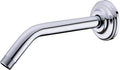 9 Inch Angled Shower Arm with Flange, Wall-Mounted Heavy Duty Stainless Steel by DIKUROOMS
