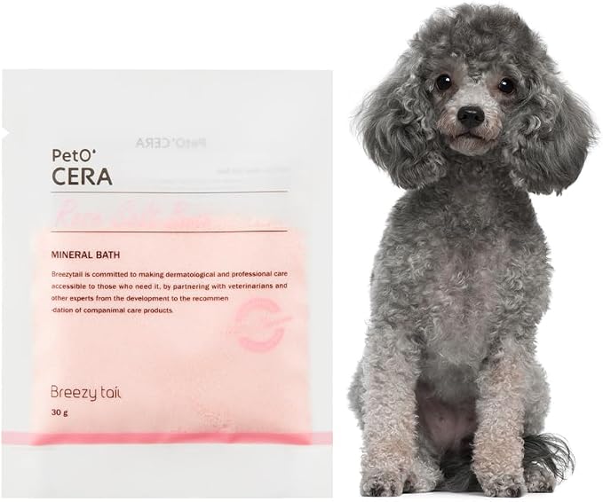 PetO’Cera Rosé Salt Bath for Dogs, Himalayan Pink Salt, Soothes Dry, Itchy Skin by Breezytail
