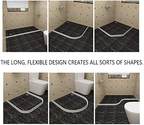 Duzzy 98 Inch Collapsible Shower Threshold Water Dam, Suitable - Image 6
