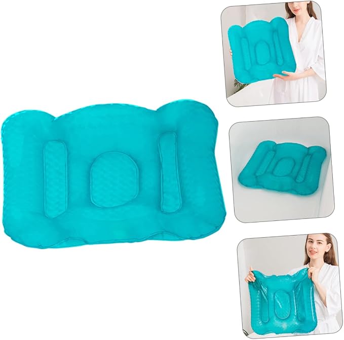 1pc Inflatable Bathtub Seat Cushion Suction Cup Water Injection Inflation - Image 6