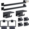 10 Pack Matte Black Bathroom Hardware Set by COUOBO