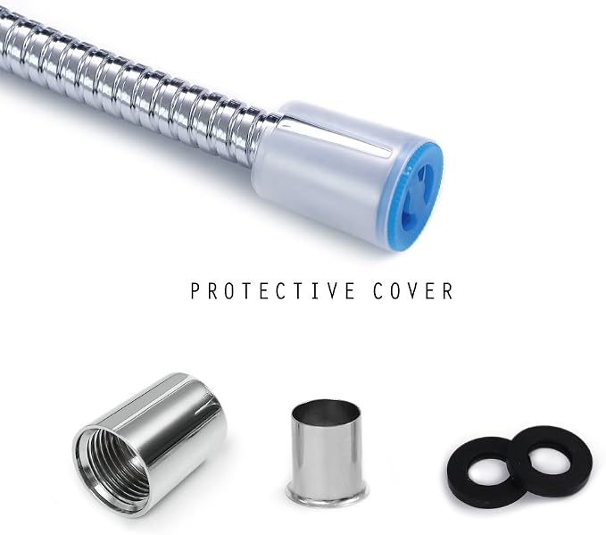 Shower Hose Replacement, 72-inch 304 Stainless Steel Extra Long Hand Held - Image 3