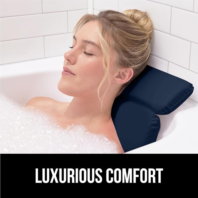 GORILLA GRIP Bath Pillow for Tub, Improved Suction Cups, Luxury Bathtub Pillows - Image 3