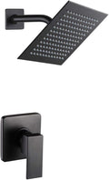 POP SANITARYWARE Matte Black Shower Faucet Set, Bathroom Rainfall Shower System by POPSANITARYWARE