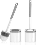 Toilet Brushes, 2 Pack Toilet Brush and Holder Set by EZKEY