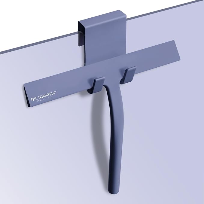 Squiggy for Shower Glass, Richmirth 9" Shower Glass Cleaner Squeegee Silicone by RICHMIRTH