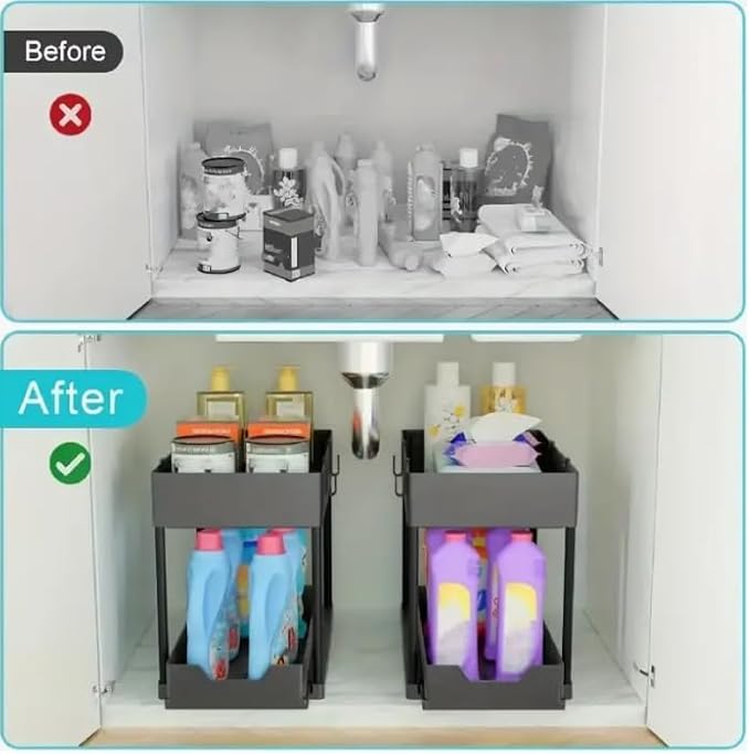 Over Sink Shelf Organizer 1pack, No Drill Easy Installation, Heavy Duty - Image 7