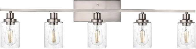 40-Inches Length Bathroom Vanity Lighting Fixtures Over Mirror in Brushed Nickel by WINSHENLighting