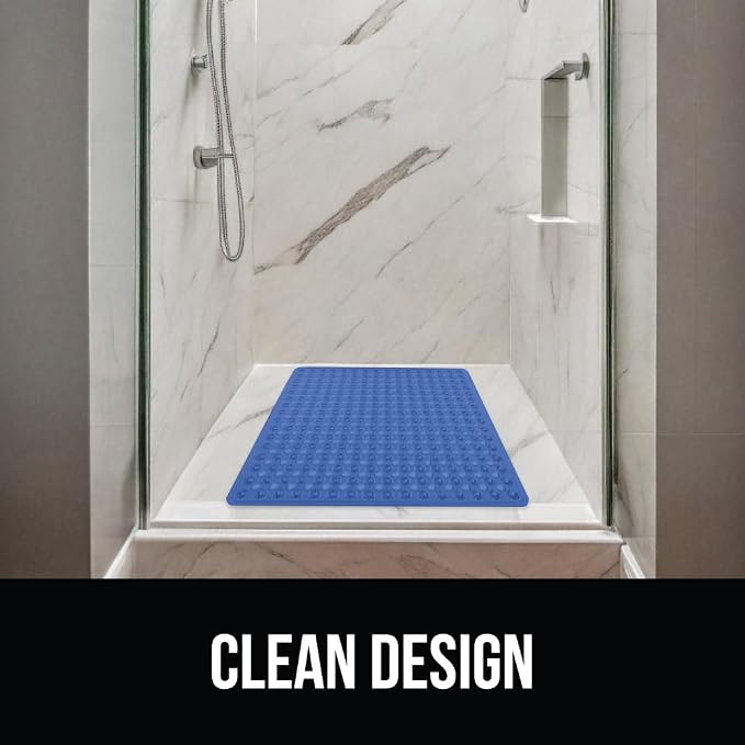 GORILLA GRIP Patented Square Shower Stall Mat, Small Bathtub Floor Mats - Image 8