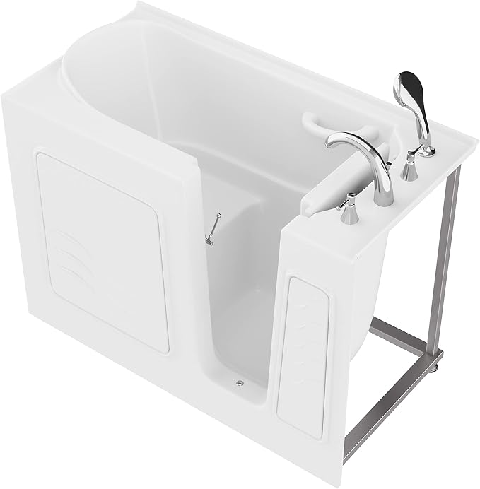 ANZZI Fast Drain Quick Fill Walk-In Right Drain Soaker Tub Chromatherapy LED by ANZZI