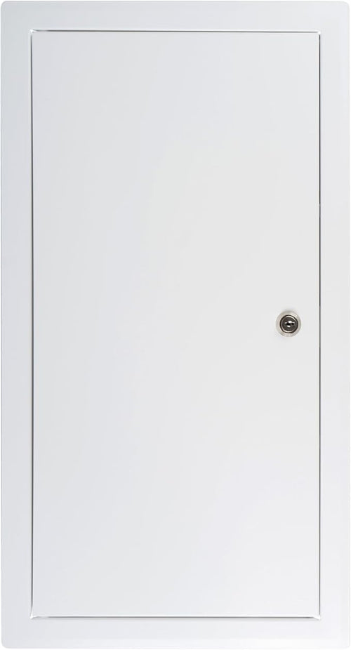 10" x 20" Lockable White Metal Access Panel. Service Shaft Door Panel - Image 2
