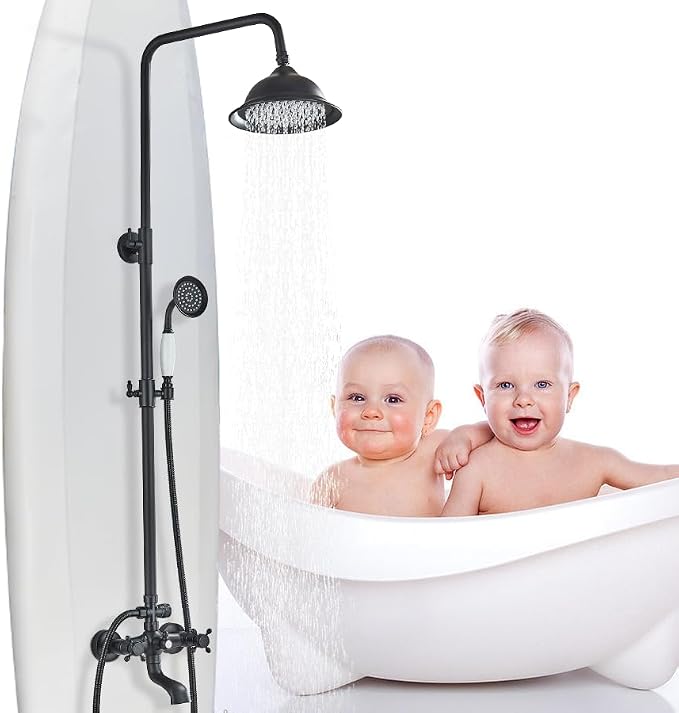 Shower System Matte Black Outdoor Shower Fixtures by MOSSON