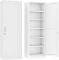 Metal Locker Tall Narrow Storage Cabinet, Gym Home Office, Entryway and Hallway by Ckzbx