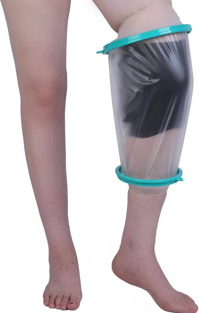 Cast Covers for Shower Leg, Waterproof Cast Cover for Showering, Knee Surgery by CIVJET
