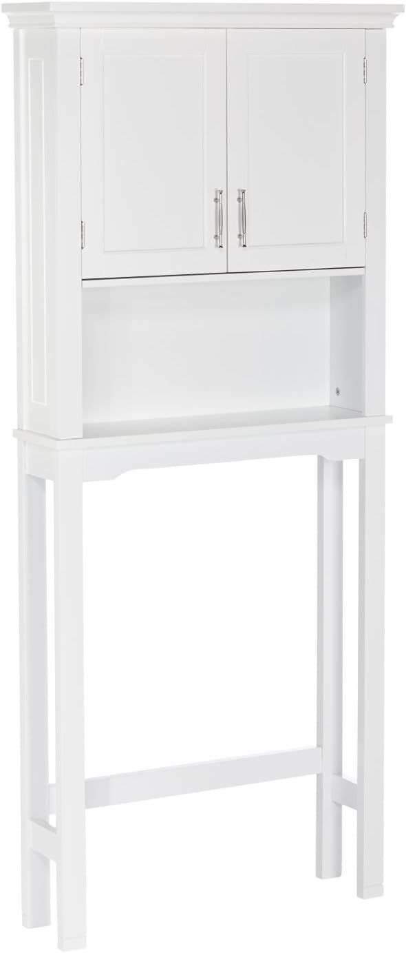 RiverRidge Somerset Spacesaver Over The Toilet Storage Cabinet Pure White by RiverRidgeHome