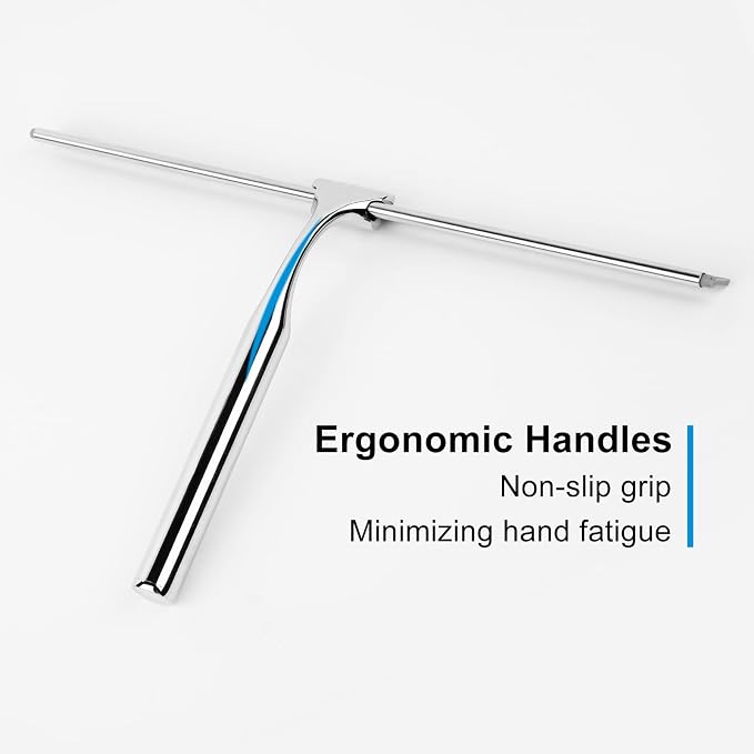 Shower Squeegee for Glass Doors, Window and Car Glass, All-Purpose Cleaning - Image 2