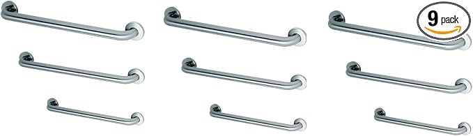 Commercial Grab Bar Bundle for Commercial Restrooms by PrestigeDistribution