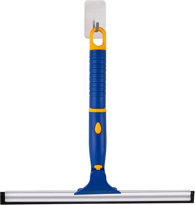 ITTAHO Swivel Shower Squeegee for Glass Doors, All-Purpose Anti-Slip Window - Image 7