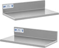 HALLY Stainless Steel Wall Shelf 8.6 x 16 Inches 44 lb, NSF Commercial Heavy by HallySinksTablesH