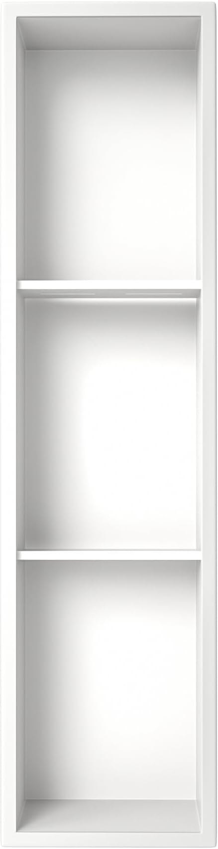 Stainless Steel Shower Niche 36" X 8" White No Tile Needed Niche Shower - Image 7