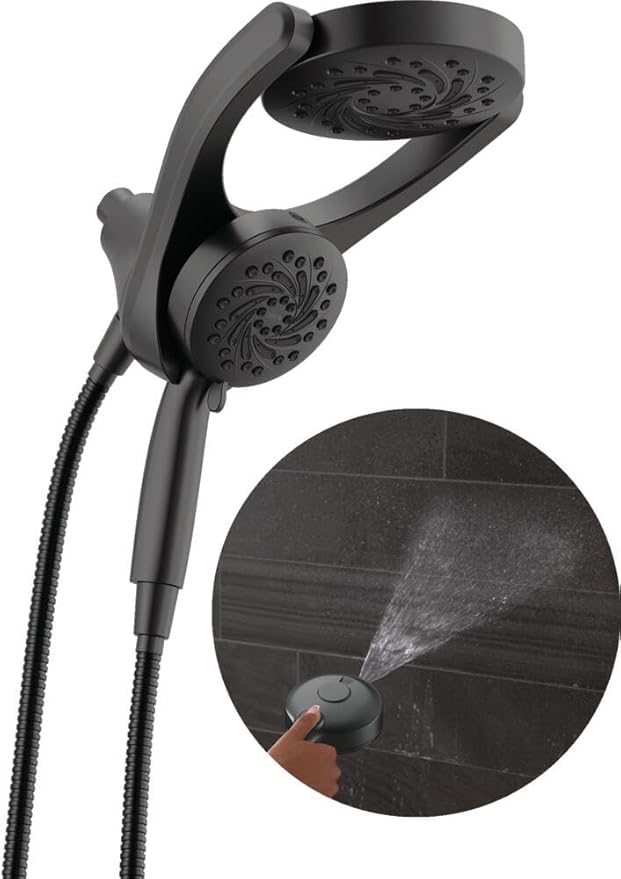 Delta 5-Setting HydroRain 2-in-1 Dual Shower Head by DeltaFaucet