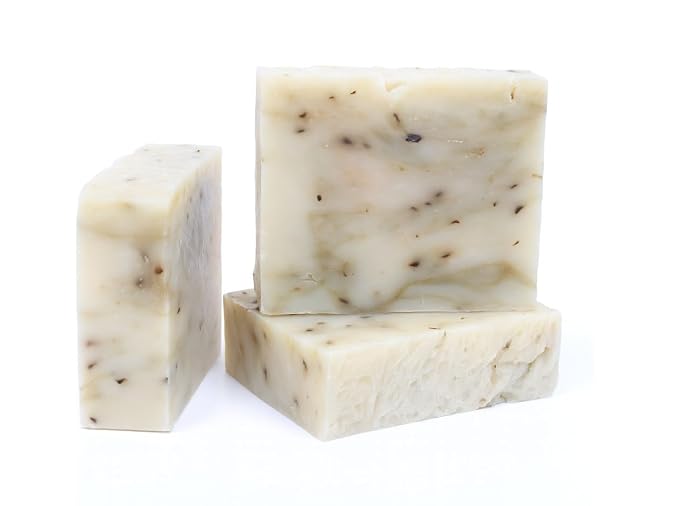 3 Pk Peppermint Tea Tree Organic Soap Bars, Handmade in USA, Natural & Cruelty by Leafen