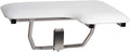 Seachrome Lift-Assist Shower Seat, L-Shaped Left-Hand, Wall Mount, Padded White by Seachrome