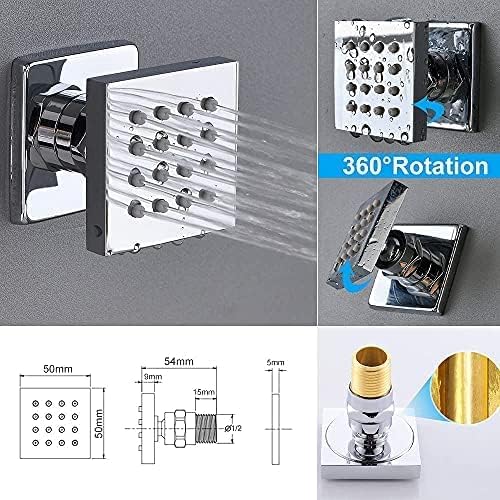 Enga Shower Body Jet System 12 Inch Ceiling Mounted Rainfall Shower Head - Image 8