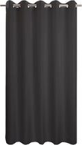 River Dream Extra Long No Hook Black Shower Curtain or Liner Soft Microfiber by RiverDream