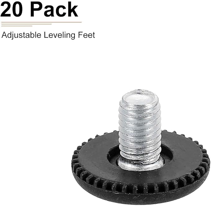 M8x10x25mm Screw on Furniture Glide Leveling Feet - Image 7
