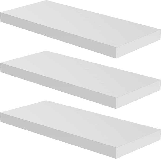 Floating Shelf, 36 in W x 12.75 in D x 2 in H Wooden Floating Wall Shelf by Home