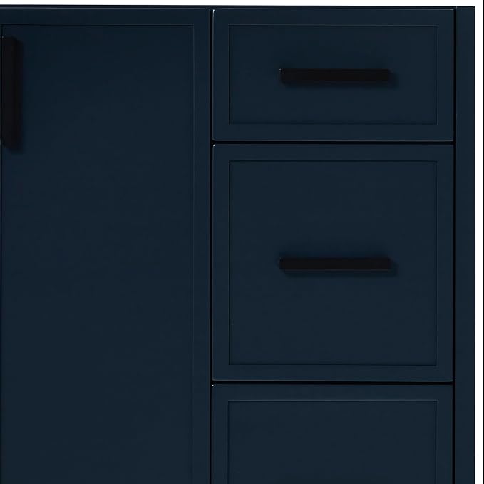 ARIEL Kelly 48 inch Bathroom Vanity Without Sink in Midnight Blue, Bathroom - Image 8