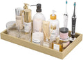 ZHWS Gold Bathroom Vanity Tray for Countertop Perfume Makeup Jewelry Candle by ZHWS