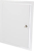 12" x 16" Lockable White Metal Access Panel. Service Shaft Door Panel by Unknown