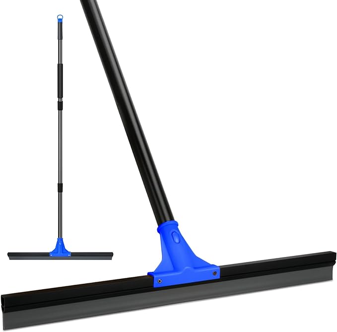 Floor Squeegee for Concrete and Tile Cleaning, Large Heavy Duty Water Scraper by KeFanta
