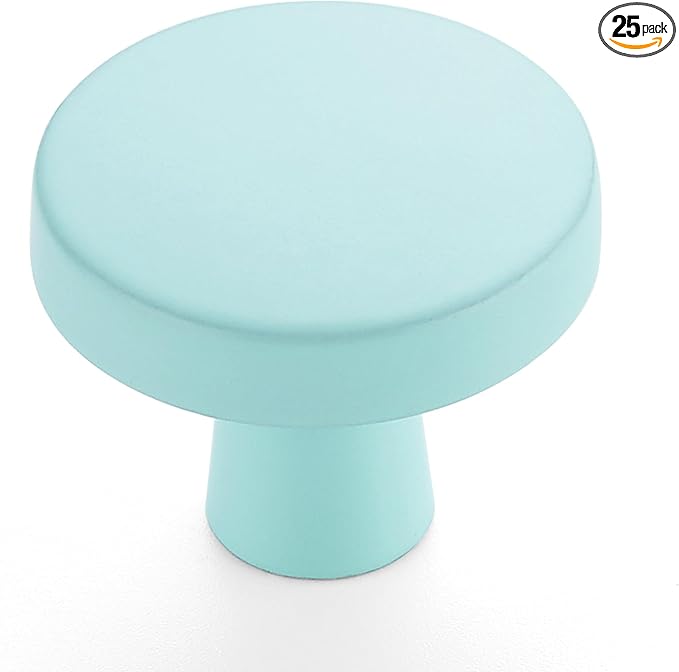 Ravinte 25 Pack Drawer Pulls 1-1/4 Inch Kitchen Cabinet Knobs Solid Round by Ravinte