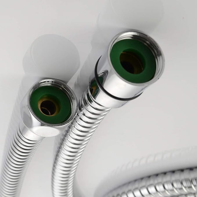 Extra Long Hand Shower Hose 118", Angle Simple Stainless Steel Flexible Shower - Image 8