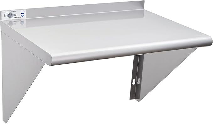 Profeeshaw NSF Stainless Steel Shelf 18” x 24”, 300 lb Commercial Shelves Wall by Profeeshaw