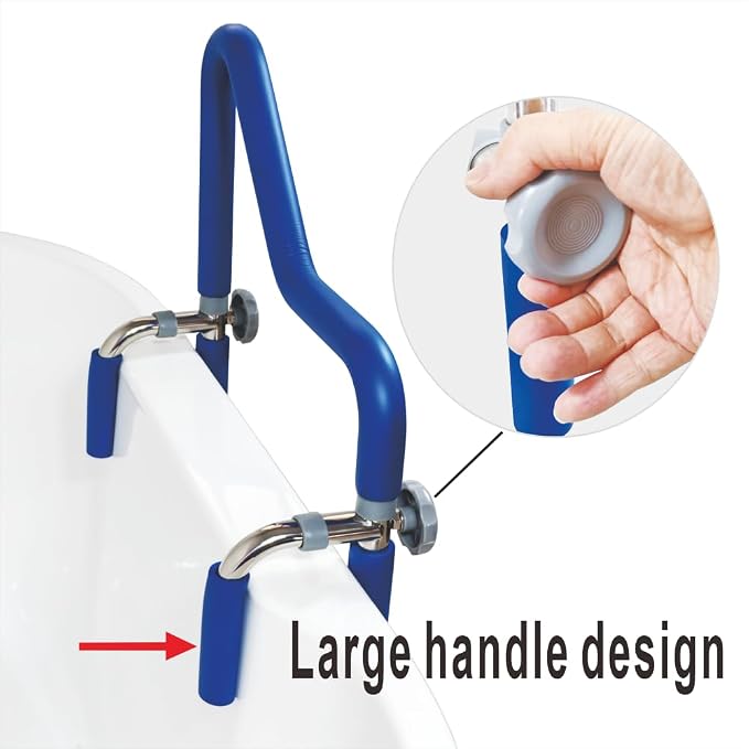304 Stainless Steel Grab Bars for Bathtubs and Showers, Adjustable Bathtub - Image 5